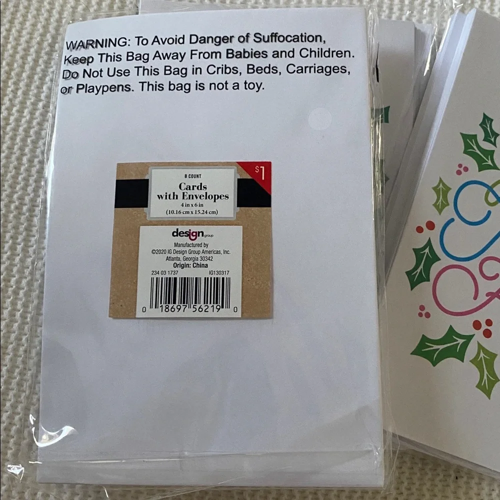 Holiday cards with envelopes